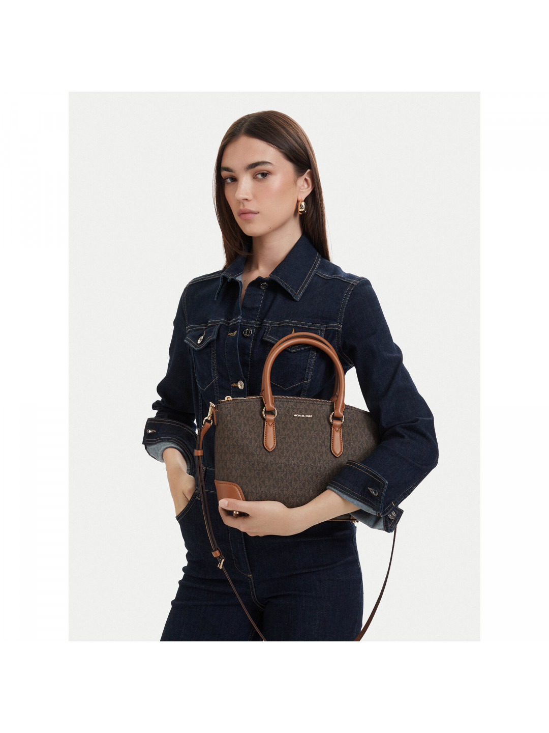 Kabelka MICHAEL Michael Kors 30R6G1WS8B Hnědá